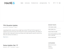 Tablet Screenshot of mane6.com